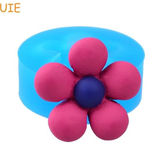 HYL262U 24.6mm Flower Flexible Silicone Mold - Jewelry DIY, Fondant, Baking Tools, Resin Clay, Candy Making, Chocolate Mold