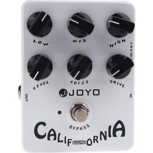JOYO JF-15 California Sound Guitar Effects Pedal with Modern Ultra-High Gain Amp Simulator and Unique Voice Control Effect Parts