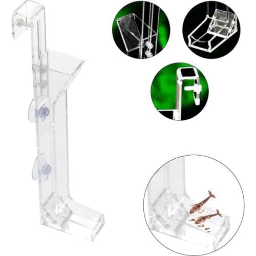 Assembled Shrimp Feeder Solid Clear Acrylic Tube Shrimp Fish Food Dispenser Tray For Fish Tank Aquarium Crystal Shrimp Feeding