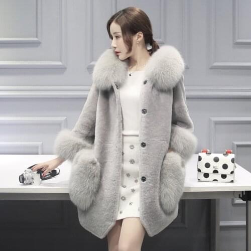 LanLoJer Large Fur Coats