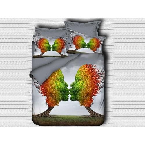 Best Class Digital Printed 3d Double Personality Duvet cover set True Love