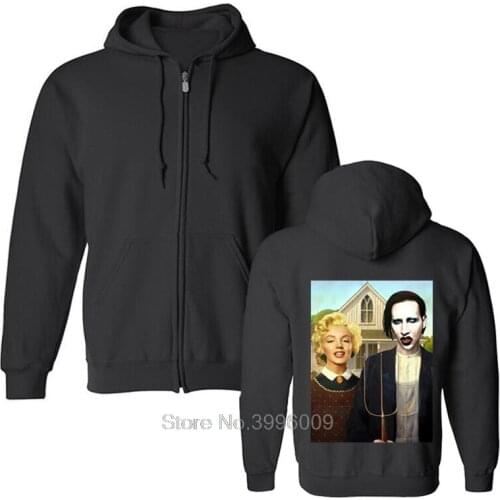 Marilyn Monroe Hoodie, Manson Hoodies American Gothic, Funny, Glamour, Pinup New Fashion Men Fleece Sweatshirts