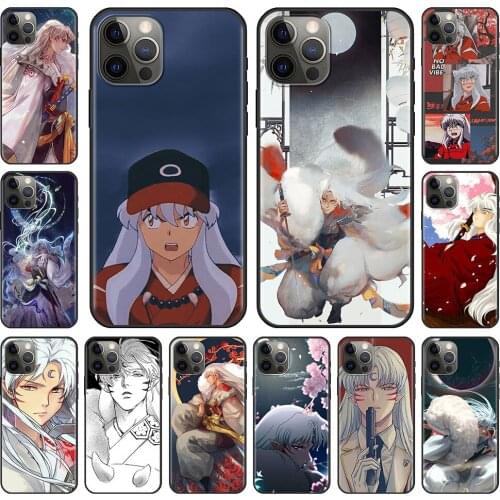 Cute Manga Inuyasha Sesshoumaru Phone Case for Apple iPhone 11 12 13 Pro 7 8 Plus 6 6S+ X XS Max XR SE Funda for iPhone 11 Cover