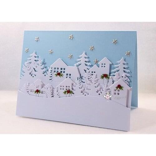 Mmao Crafts Metal Steel Cutting Die New House decoration Stencil For DIY Scrapbooking Paper/photo Cards Embossing Dies