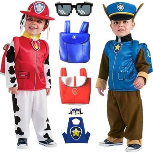 2021 New Dogs Costume Kids Birthday Marshall Chase Skye Cosplay Costume Boys Girls Halloween Carnival Party Costume