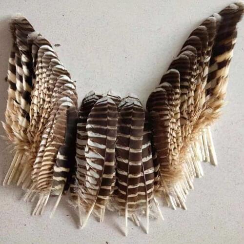 Sell a set natural pheasant feathers 20-40cm Jewelry accessories stage performance decoration diy