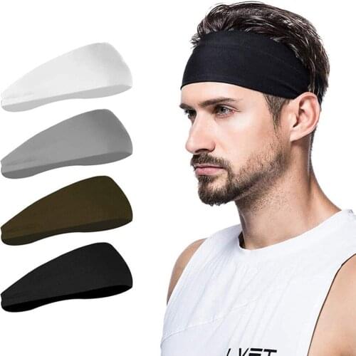 Sport Headband Cotton Athletic Elastic Sweatbands Women Men Basketball Sports Gym Fitness Sweat Band Volleyball Tennis