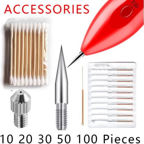 Universal Accessories Mole Laser Plasma Removal Pen Replaceable Fine Thin Needles Cover Corase Thick Neddles Skin Spot Dedicated