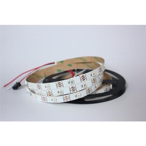 Non waterproof 5M Built-in WS2812B White PCB board LED strip,150 LED 150 pixel matrix LED strip,, Display DIY led strip