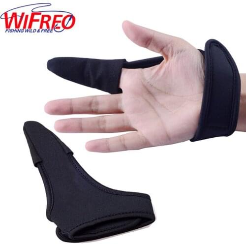 Wifreo 1pc Anti Slip Fly Single Finger Protector Fishing Gloves Protector Sport Breathable Fish