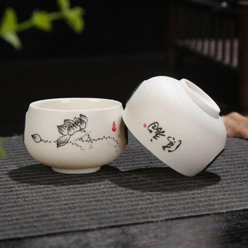 Factory direct sales of snowflake glaze tea sets special ceramic kung fu tea company activities gifts