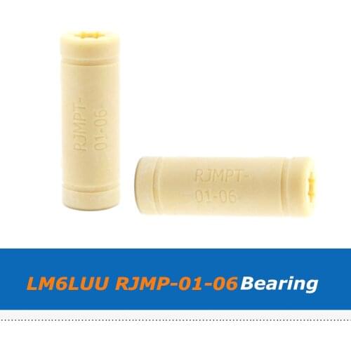 2pcs/lot Plastic Lengthen LM6LUU RJMPT-01-06 Linear Ball Bearing Bush Bushing for CNC Ultimaker Reprap 3D Printer Parts