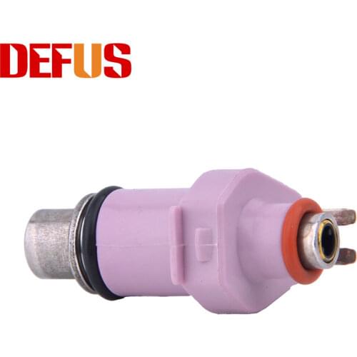 2X Motorcycle Fuel Injector 140CC/MIN 6 Holes Nozzle Fuel Injection Flow Valve Injectors Replacement Fuel System 140-150CC Pink