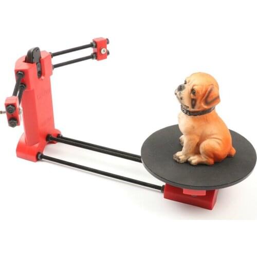 HE3D 3d scanner DIY kit, red injection molding plastics,laser-C270 webcam reprap Open source 3d scanner for 3d printer