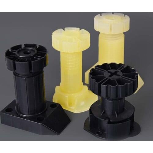 4pcs Cupboard Adjustable Height Plastic Cabinet Feet Can Be Use on Sofa Cabinet Feet Cabinet Leg Furniture Support Legs