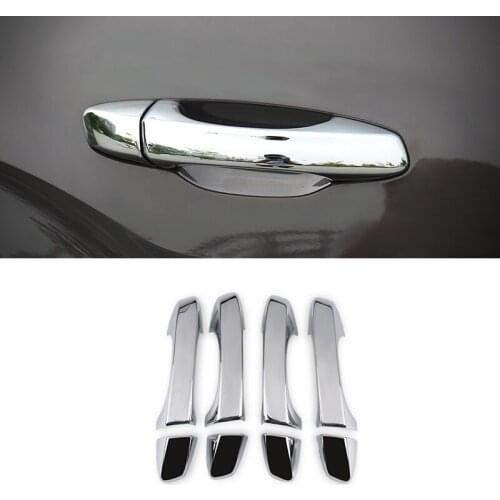 For Skoda Octavia A7 Golf 7 2014 2015 2016 2017 ABS Chrome Car Side Door Handle Cover Trim Sticker Car styling 8pcs