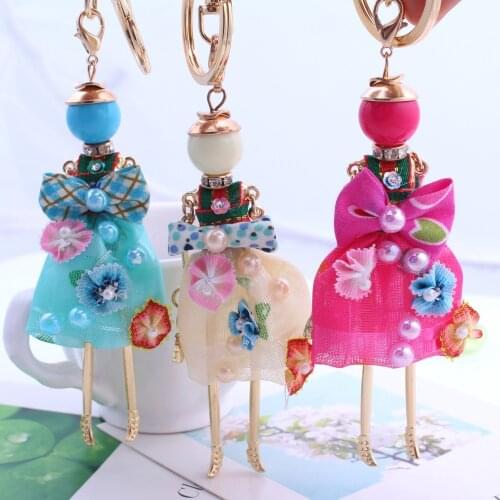 Free shipping!New Arrival 6color female doll Necklace Pendant Necklace long beads jewelry accessories