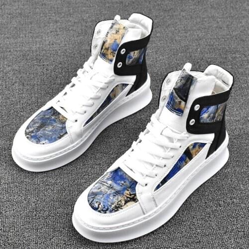 2021 new high-top breathable sports shoes Korean version web celebrity board shoes autumn and winter designer casual shoes a15