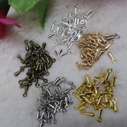 200Pcs 7mm Jewelry findings Making Tail Extender Chain end Beads Water Drop Pendant DIY Necklace Bracelet Jewelry Accessories