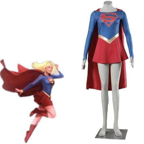 Athemis movie supergirl Cosplay Costume custom made cloak dress High Quality