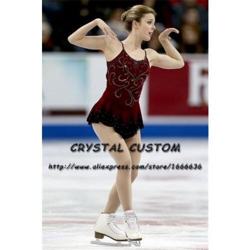 Children Ice Skating Dresses Graceful New Brand Competition Figure Skating Dress Custom DR3998