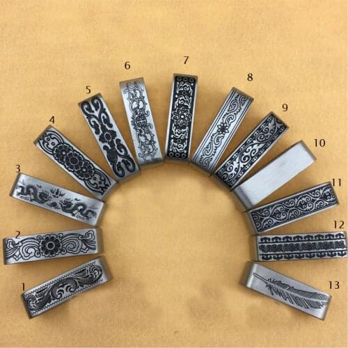 DIY leather craft solid stainless steel loop mix designs inner 40mm 10pcs/lot