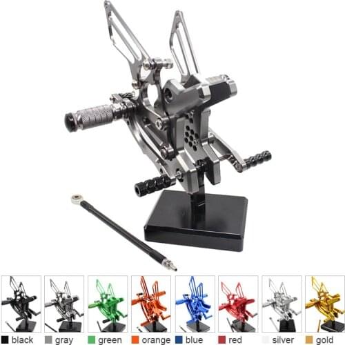 For KAWASAKI Z750 Z 750 2004-2006 2005 Adjustable Aluminum Motorcycle Rearset Footrest Footpeg Rear Set Footrest Foot Peg