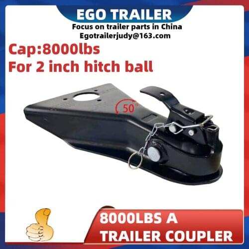 EgoTrailer 8000lbs 2Hitch ball A Frame Trailer Coupler Coupling RV weld on trailer parts accessories