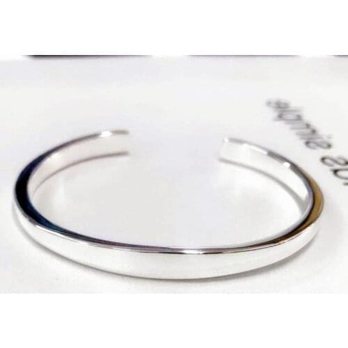 Bracelet plane smooth solid bangle bracelets and contracted and and fresh temperament fine style bracelet gift