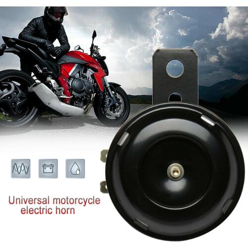 Loud Motorcycle Horn 12V 1.5A 110dB Dual-tone Electric Air Horn Trumpet for Motorbike Scooter Dirt Bike Waterproof Speakers