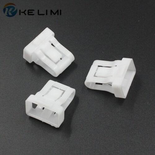 KE LI MI 20 Pieces Universal Car Seat snaps Retainers Clips White Fasteners Buckle