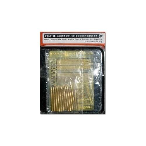 KNL HOBBY Voyager Model PE35192 Mink IIIM self-anti-tank gun battle room floor and storage box etched pieces