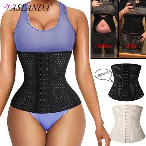 Waist Trainer for Women Corset Cincher Trimmer Body Shaper Weight Loss Shapewear Girdle Fat Burning Slimming Belt Modeling Strap