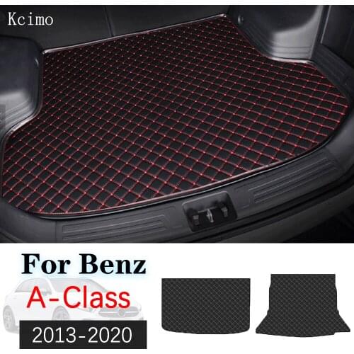 For Mercedes Benz A Class 2013~2020 Leather Car Trunk Mat Carpet Tail Cargo Liner Boot Pad A160 A180 A200 A220 2017 2018 2019