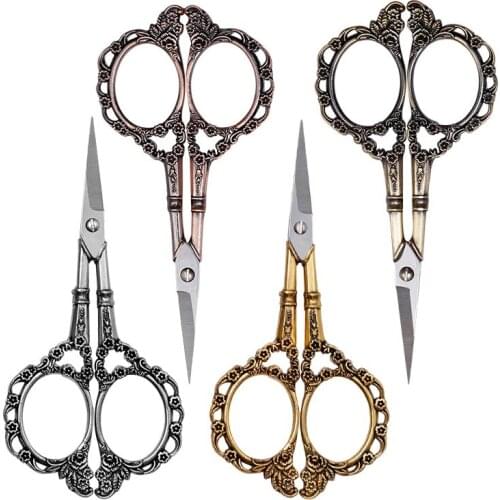 MIUSIE 1 PCS Vintage Scissors Antique Scissors Durable and Sharp Suitable for Tailors Cutting Fabric and Sewing Cross Stitch