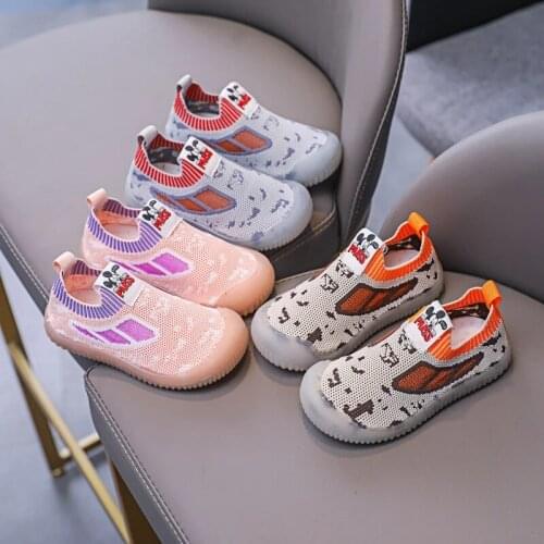 Disney cartoon Mickey boys and girls new soft-soled comfortable casual shoes all-match student sports shoes non-slip