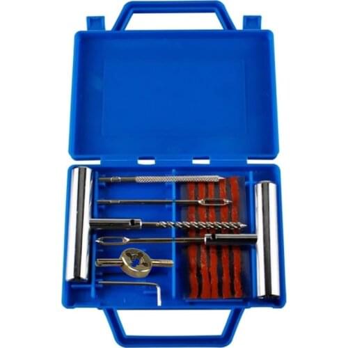 Auto Tire Repair Kit Car Van Motorcycle Bike Tire Repair Tools Emergency Heavy Duty Tubeless Tire Puncture Repair Kit Plug Se