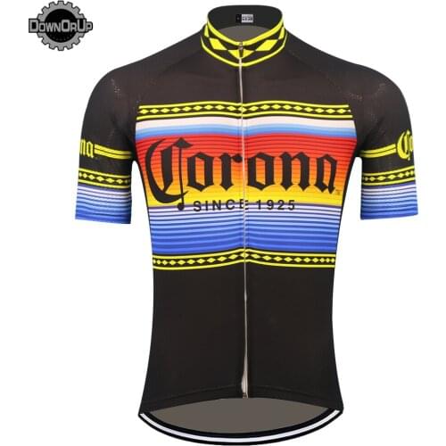 New Mens Cycling Jersey Black Short-Sleeved Summer Breathable Bicycle Clothes Mountain Bike Wear Triathlon CiClismo Dropshippin