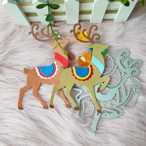 New Christmas deer Metal Cutting Dies Decorative Scrapbooking Steel Craft Die Cut Embossing Paper Cards Stencils