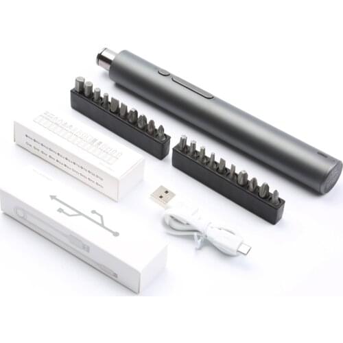 Precision Electric Screwdriver 20pcs Screw Driver Bits Aluminium Body DIY Screwdriver Set Tools Kit for Phone Laptop PC Repair