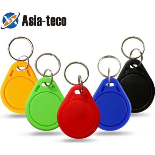 100pcs 13.56MHz IC M1 Keyfobs Tags Access Control RFID Key Finder Card Token Attendance Management Keychain
