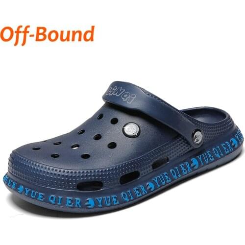 Off-Bound Summer Men Women Slippers Outdoor Clogs Garden Slippers Beach Sandals Mules Bathroom Loafers Casual Home Couple Shoes