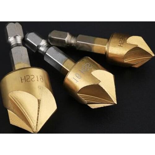 High Carbon Steel Drills Five-edge Chamfer Reamer Drill Milling Cutter Wood tools Matkap ucu Broca Madeira