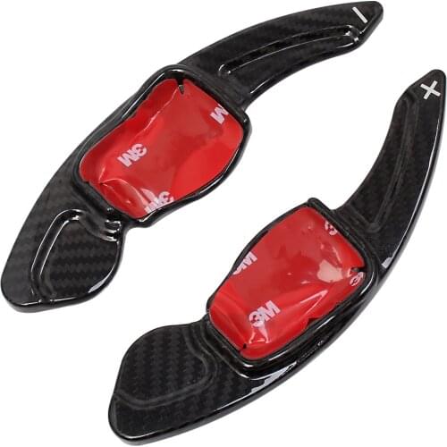 Carbon Fiber Steering Wheel Paddle Shifter Extension For VW Golf 5 6 MK5 MK6 GTI R Jetta Passat B6 B7 CC Polo 6R Tiguan Scirocco