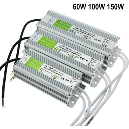IP67 Waterproof LED Driver DC12V Lighting Transformers for Outdoor Lighs Power Supply 10W 20W 30W 45W 60W 100W 150W