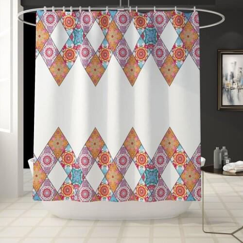 180x180cm High Quality Shower Curtains Modern Style Waterproof Products Bathroom Decor with Hooks