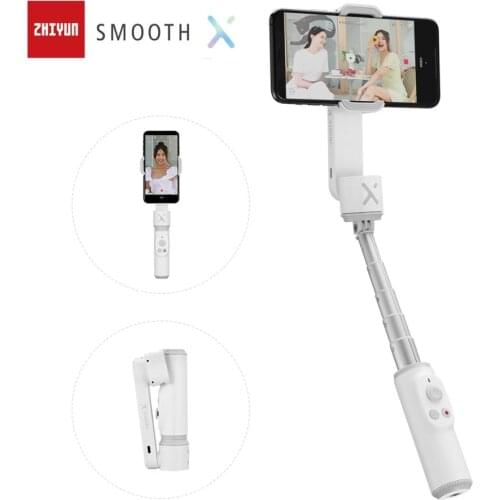 ZHIYUN Official Smooth X Selfie Stick Phone Handheld Gimbals Stabilizer Palo Smartphones for iPhone Huawei Xiaomi Redmi Samsung