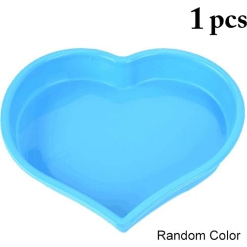 1PC Cake Mold Heart Shape Silicone Pastry Baking Mold DIY Non-Stick Chocolate Cookie Cake Pan Kitchen Accessories Random Color