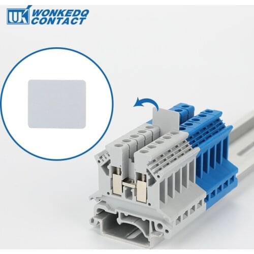 1Pc UK Type Partition Plate TS-K TS-KK3 For UK UK2.5 Separate Cover Din Rail Terminal Block Accessories TS K Separating Plate