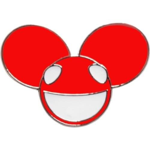 25 mm red Mickey pin badge accessory gifts (Iron+epoxy +butterfly button back)-Free ship (300pcs/lot)